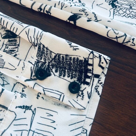 Karl Lagerfeld Sketch Button Up Classic fit Ladies Blouse - Size Medium - Picture 11 of 17